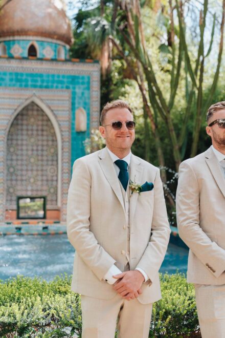Groom waiting at the altar in Seville