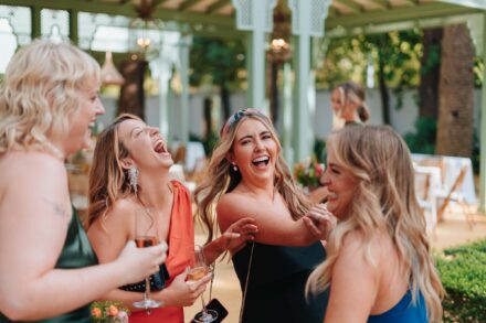 Fun candid moments during wedding cocktail in Seville